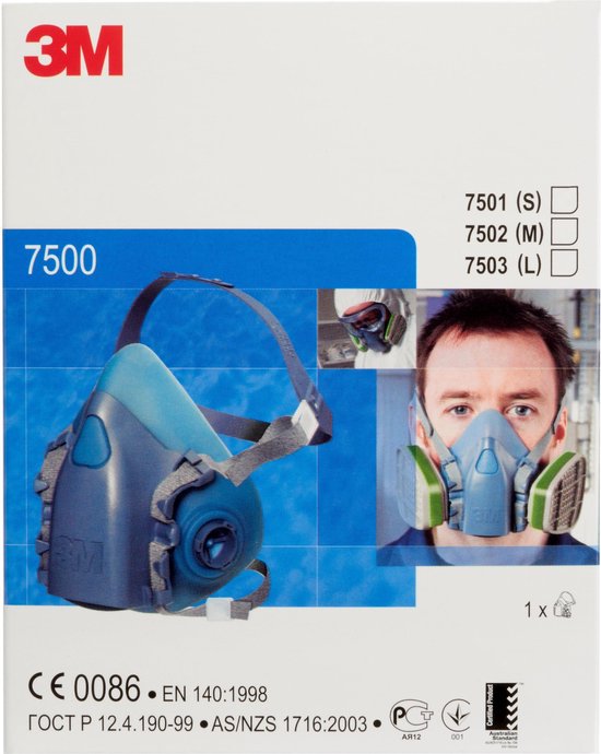 3M™ 7502 7000104177 Halfgelaatsmasker Zonder filter 1 stuk(s)