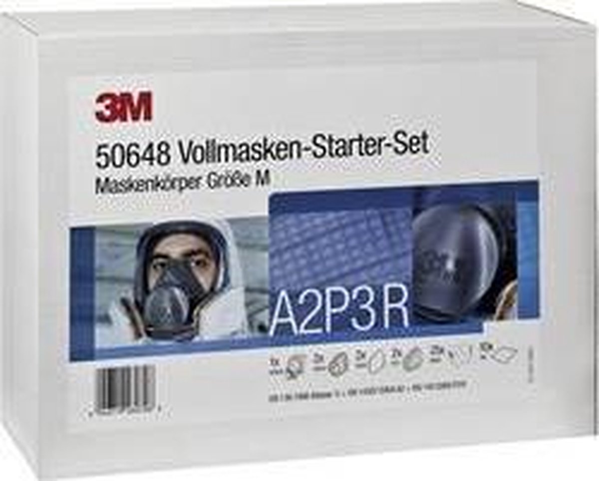 3M™ DE272919916 Volgelaatsmaskerset A2P3 R 1 stuk(s) DIN EN 136, DIN EN 143, DIN EN 14387