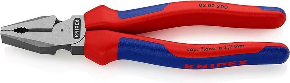 Knipex 02 02 200 Werkplaats Kracht-combitang 200 mm DIN ISO 5746