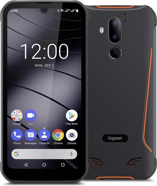 Gigaset GX290 LTE outdoor smartphone 32 GB 6.1 inch (15.5 cm) Dual-SIM Android 9.0 13 Mpix Zwart, - Naranjo