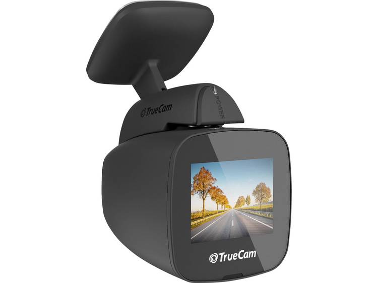 TrueCam TRCH5GPSB Dashcam met GPS Kijkhoek horizontaal (max.): 130 Â° Display