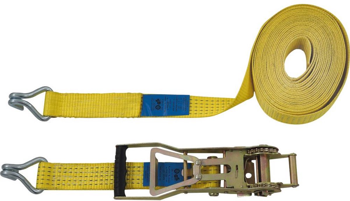 Petex 43193019 Spanband (tweedelig) Trekkracht (lc) vastbinden (enkel/direct)=2500 daN (l x b) 10 m x 50 mm