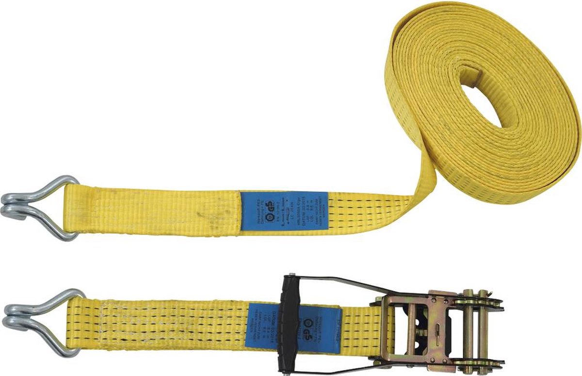 Petex 43192919 Spanband (tweedelig) Trekkracht (lc) vastbinden (enkel/direct)=2500 daN (l x b) 10 m x 50 mm