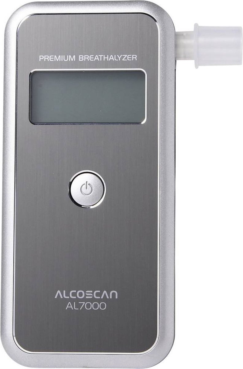 Ace AL7000 Alcoholtester Zilver 0 tot 4 â° Verwisselbare sensor, Incl. display