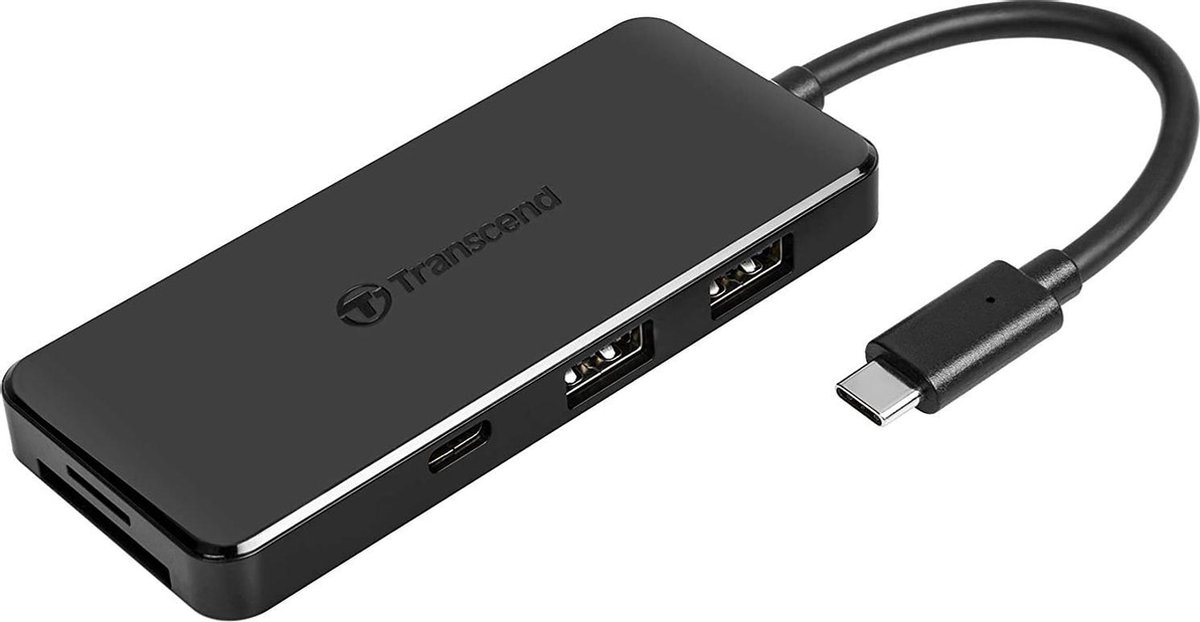 Transcend 6-in 1 Port Hub PD SD/MicroSD Reader USB 3.1 Gen 2 Type-C