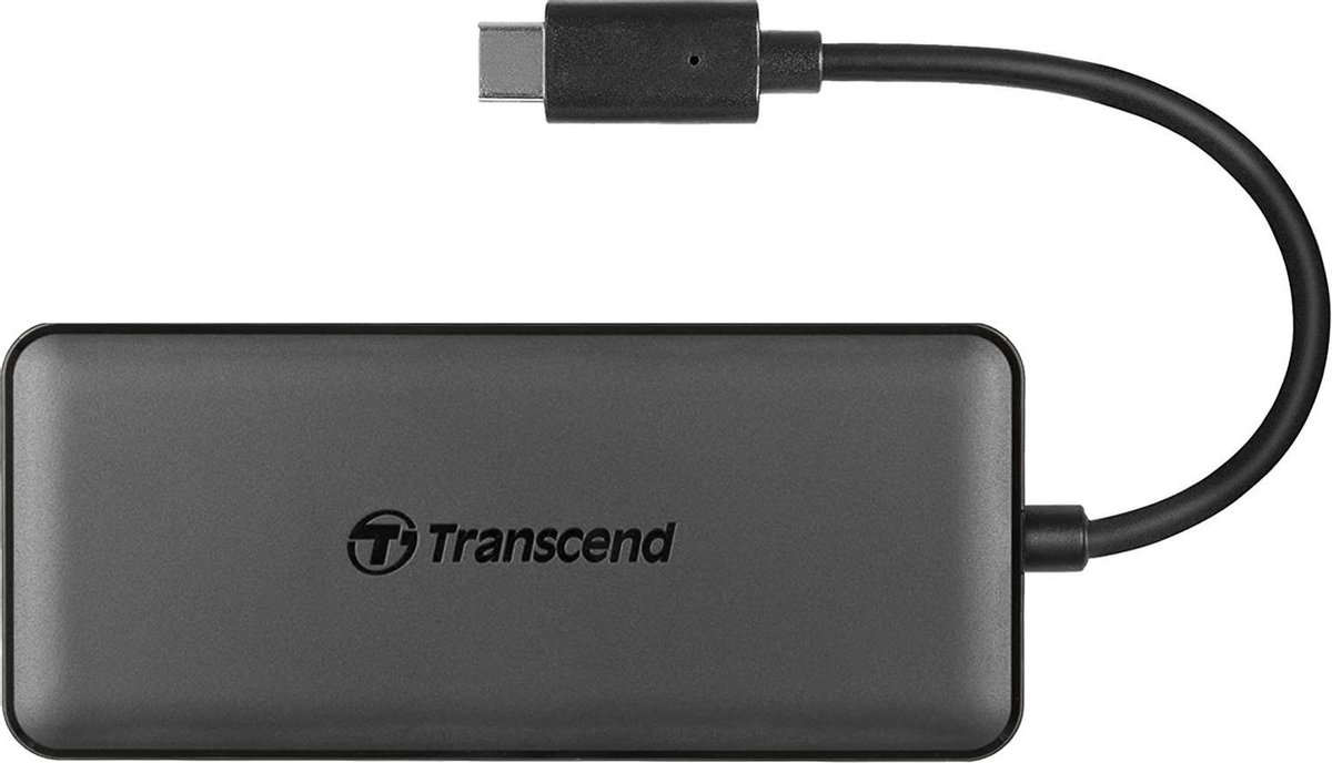 Transcend 6-in 1 Port Hub PD SD/MicroSD Reader USB 3.1 Gen 2 Type-C