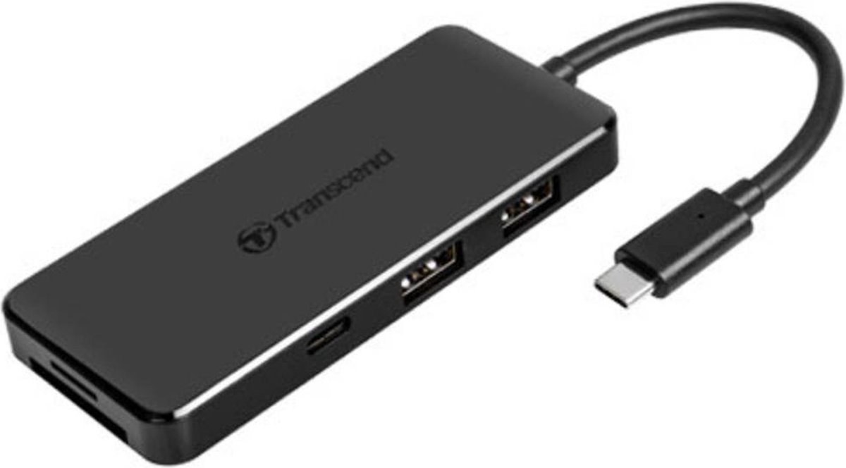 Transcend 6-in 1 Port Hub PD SD/MicroSD Reader USB 3.1 Gen 2 Type-C