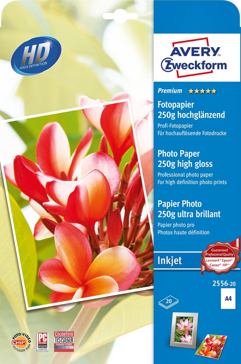 Premium Photo Paper Inkjet 2556-20 Fotopapier DIN A4 250 g/mÂ² 20 vellen Hoogglans