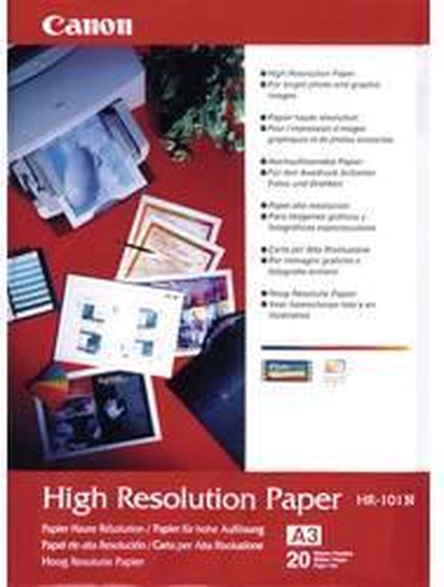 Canon High Resolution Paper HR-101, 1033A006, DIN A3, , Hoge resolutie, mat, 20 vellen