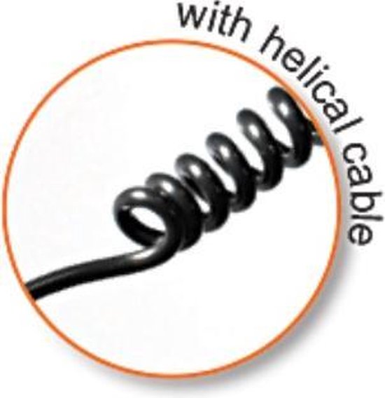 DeLOCK USB 2.0 Aansluitkabel [1x USB-A 2.0 stekker - 1x USB-A 2.0 stekker] 0.60 m Spiraalkabel - Zwart