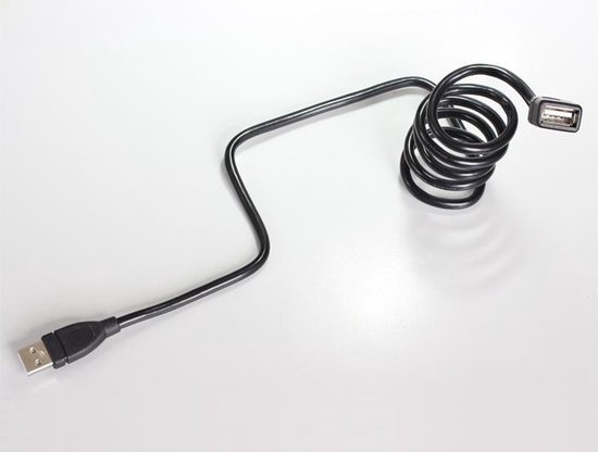DeLOCK USB 2.0 Aansluitkabel [1x USB-A 2.0 stekker - 1x USB 2.0 bus A] 1.00 m Flexibele zwanenhalskabel - Zwart