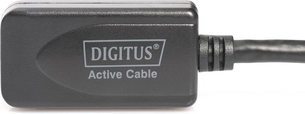 Digitus USB 3.0 Verlengkabel [1x USB 3.0 stekker A - 1x USB 3.0 bus A] 5.00 m Met verlengkabel - Zwart