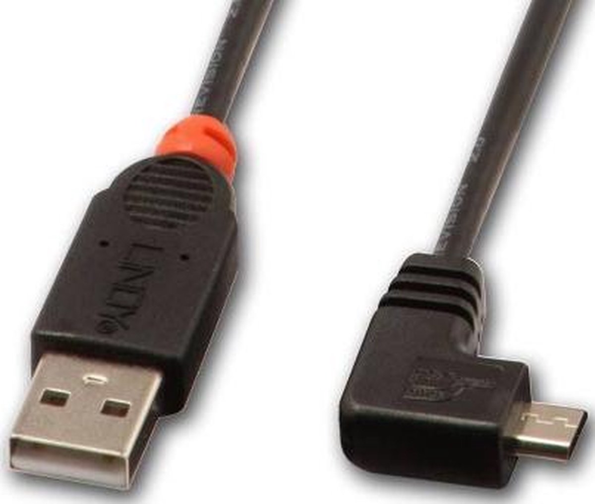 Lindy USB 2.0 Aansluitkabel [1x USB-A 2.0 stekker - 1x Micro-USB 2.0 B stekker] 0.50 m - Zwart