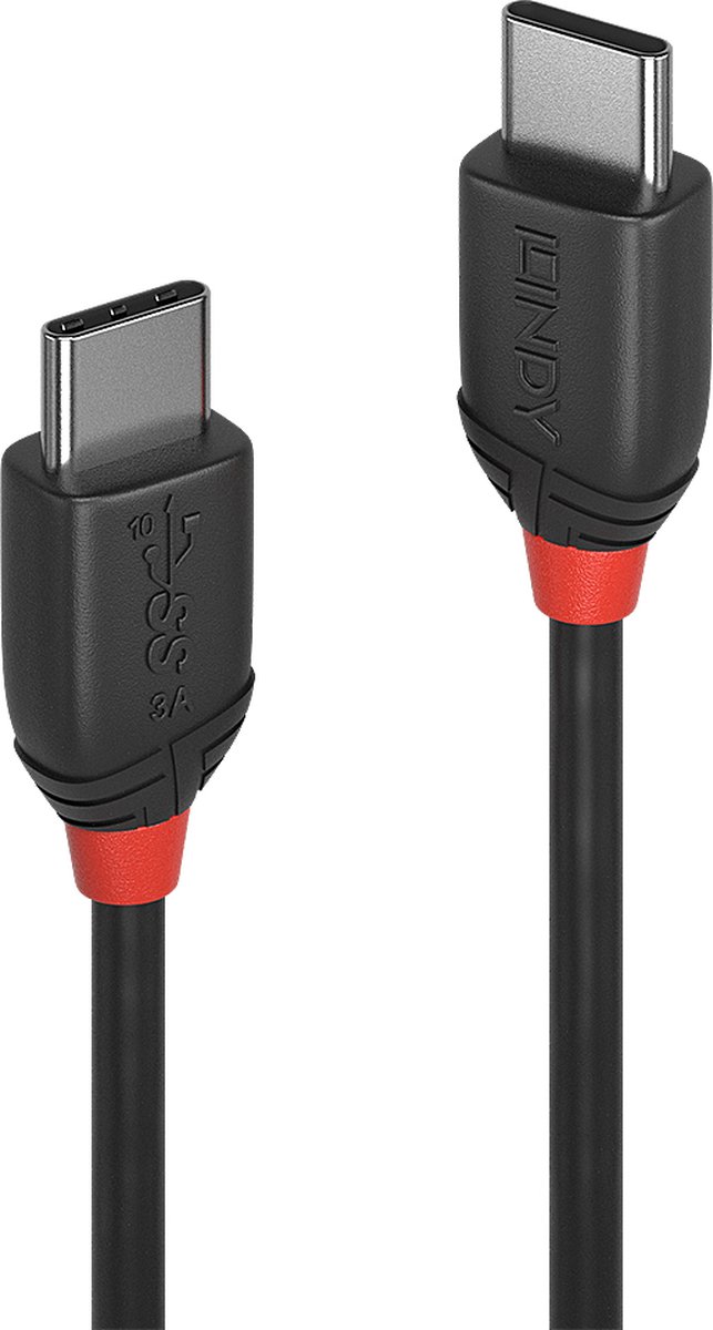 Lindy USB 3.1 (gen. 2) Aansluitkabel [1x USB-C stekker - 1x USB-C stekker] 1.50 m - Zwart