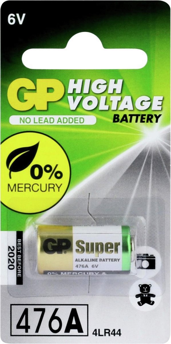 GP Fotobatterij 476A (PX28A),blister 1