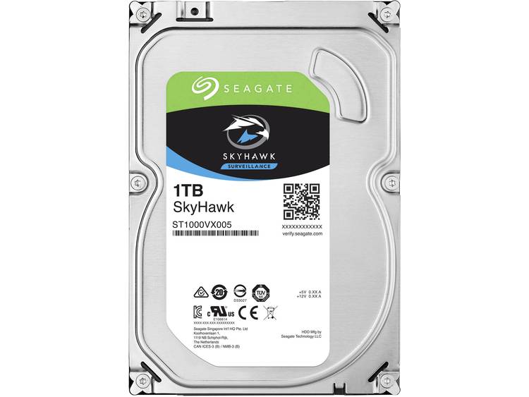 Seagate SkyHawkâ"¢ Harde schijf (3.5 inch) 1 TB ST1000VX005 Bulk SATA III