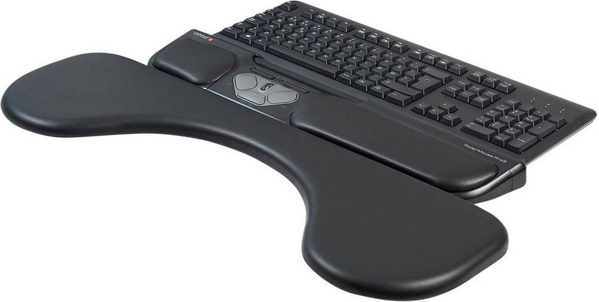 Contour Design UNIVERSAL-AS Toetsenbordblad Ergonomisch - Zwart