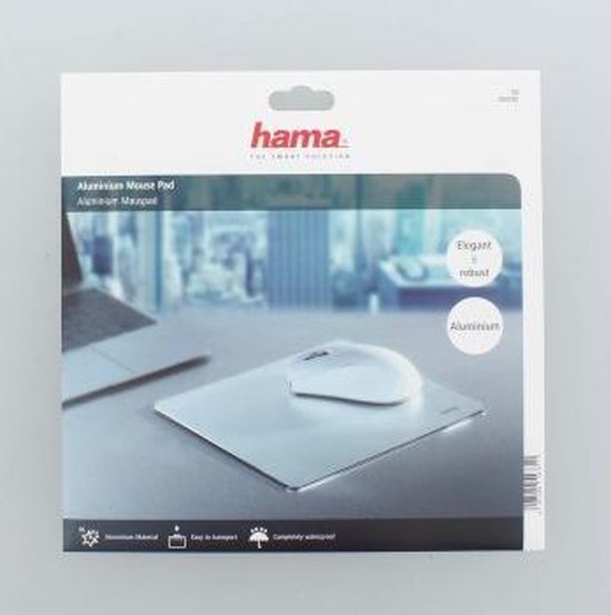 Hama Aluminium Muismat Zilver - Silver