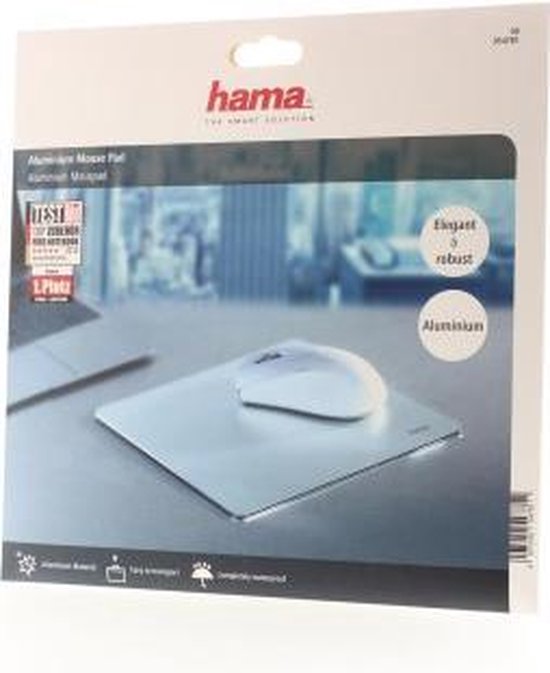 Hama Aluminium Muismat Zilver - Silver