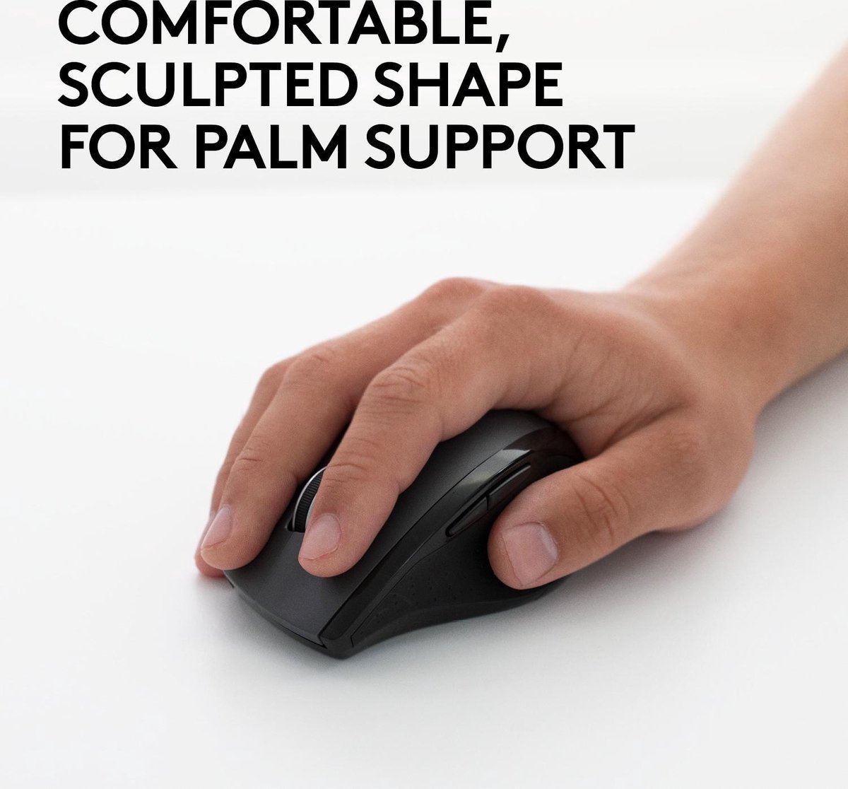 Logitech M705 Marathon WiFi-muis Radiografisch Laser Ergonomisch, Zilver - Bruin