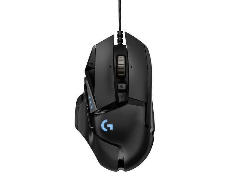 Logitech G502 Hero High Performance Gaming-muis USB Optisch Verlicht, Gewichtsreductie, GeÃ¯ntegreerd profielgeheugen - Zwart