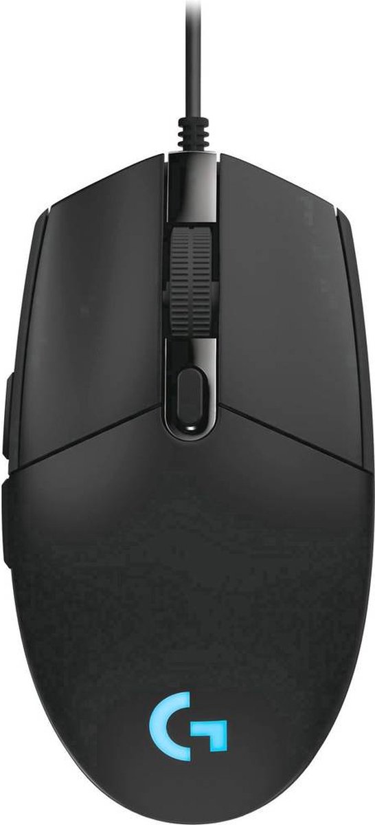 Logitech Pro Hero Gaming-muis USB Optisch Verlicht, GeÃ¯ntegreerd profielgeheugen Zwart, - Blauw