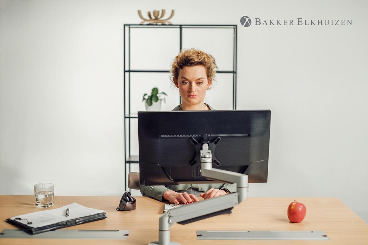 Bakker & Elkhuizen Evoluent D Small WiFi-muis Radiografisch Ergonomisch Antraciet