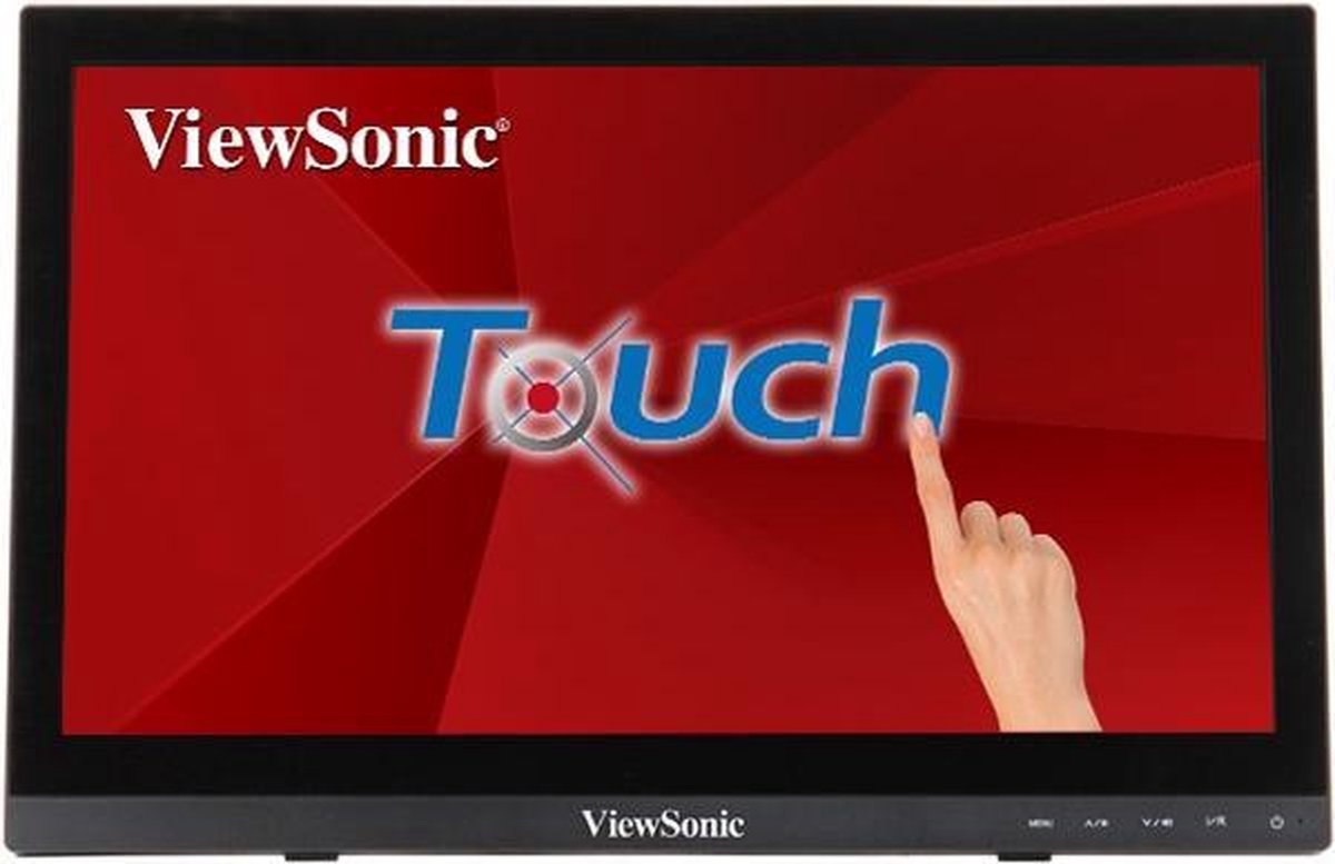 Viewsonic TD1630-3 Touchscreen monitor 40.6 cm (16 inch) Energielabel A++ (A+++ - D) 1366 x 768 pix WXGA 12 ms HDMI, USB, VGA, Jackplug TN LCD