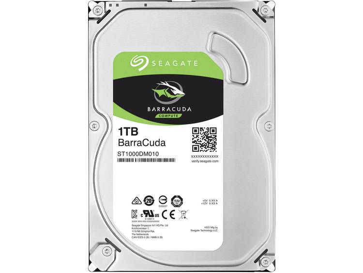 Seagate BarraCudaÂ® Harde schijf (3.5 inch) 1 TB ST1000DM010 Bulk SATA III