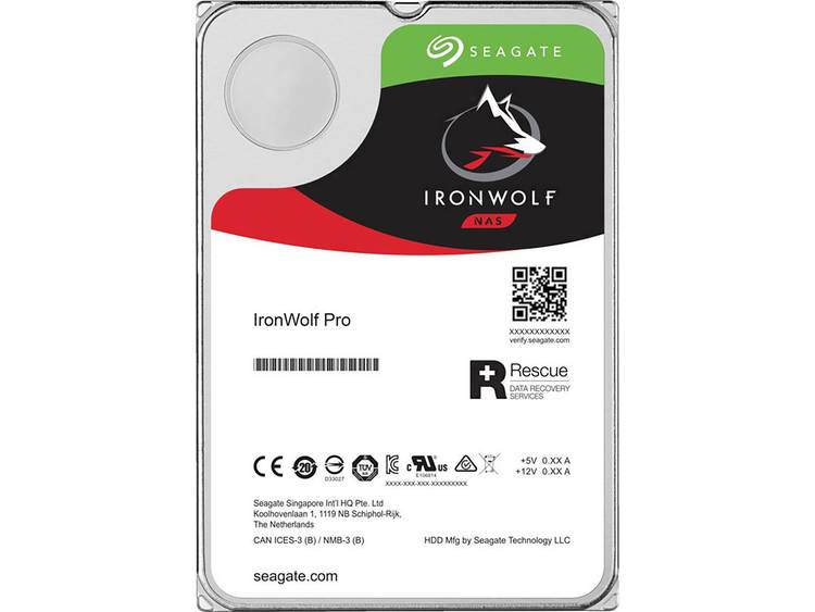 Seagate IronWolf Pro Harde schijf (3.5 inch) 12 TB ST12000NE0008 Bulk SATA III