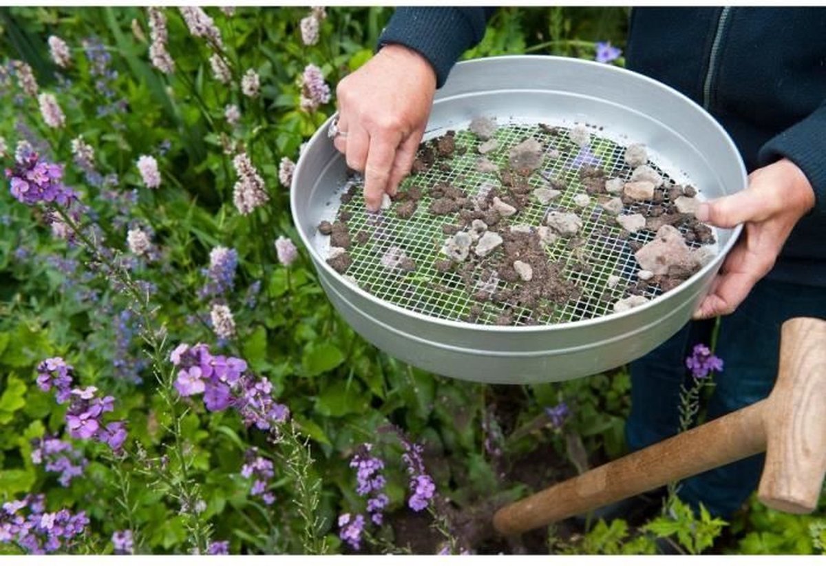 Nature Tuinzeef Mazen 6mm - Klim-En Geleide Artikel - Ø37 cm Zilver