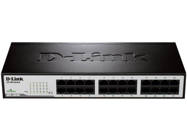 D-link DES-1024D Netwerk switch 24 poorten 100 Mbit/s