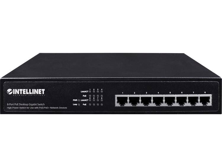 Intellinet 560641 Netwerk switch 8 poorten 1 Gbit/s PoE-functie
