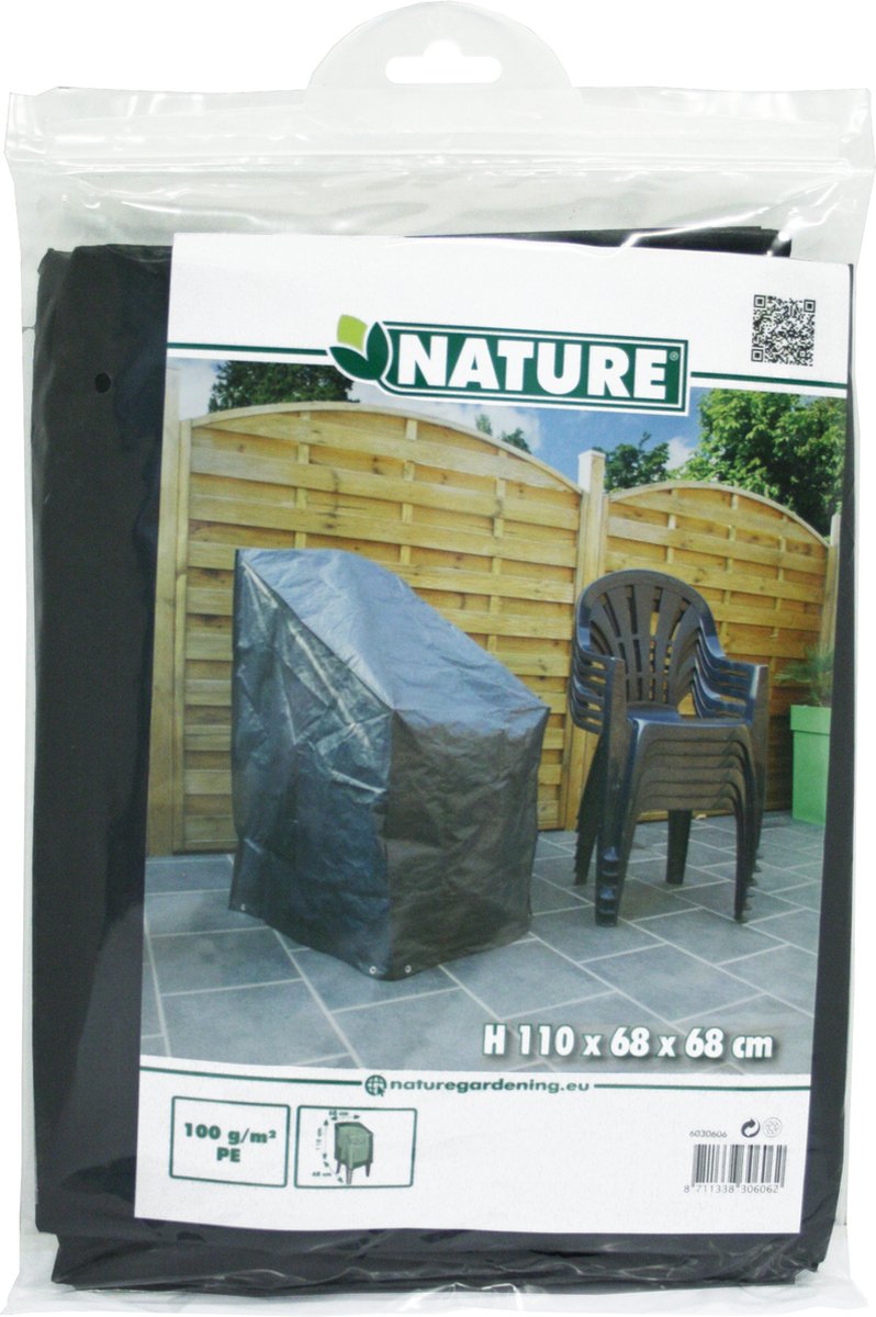 Nature Hoes Voor Stoelen - Tuinmeubelen - 110x68x68 cm - Zwart
