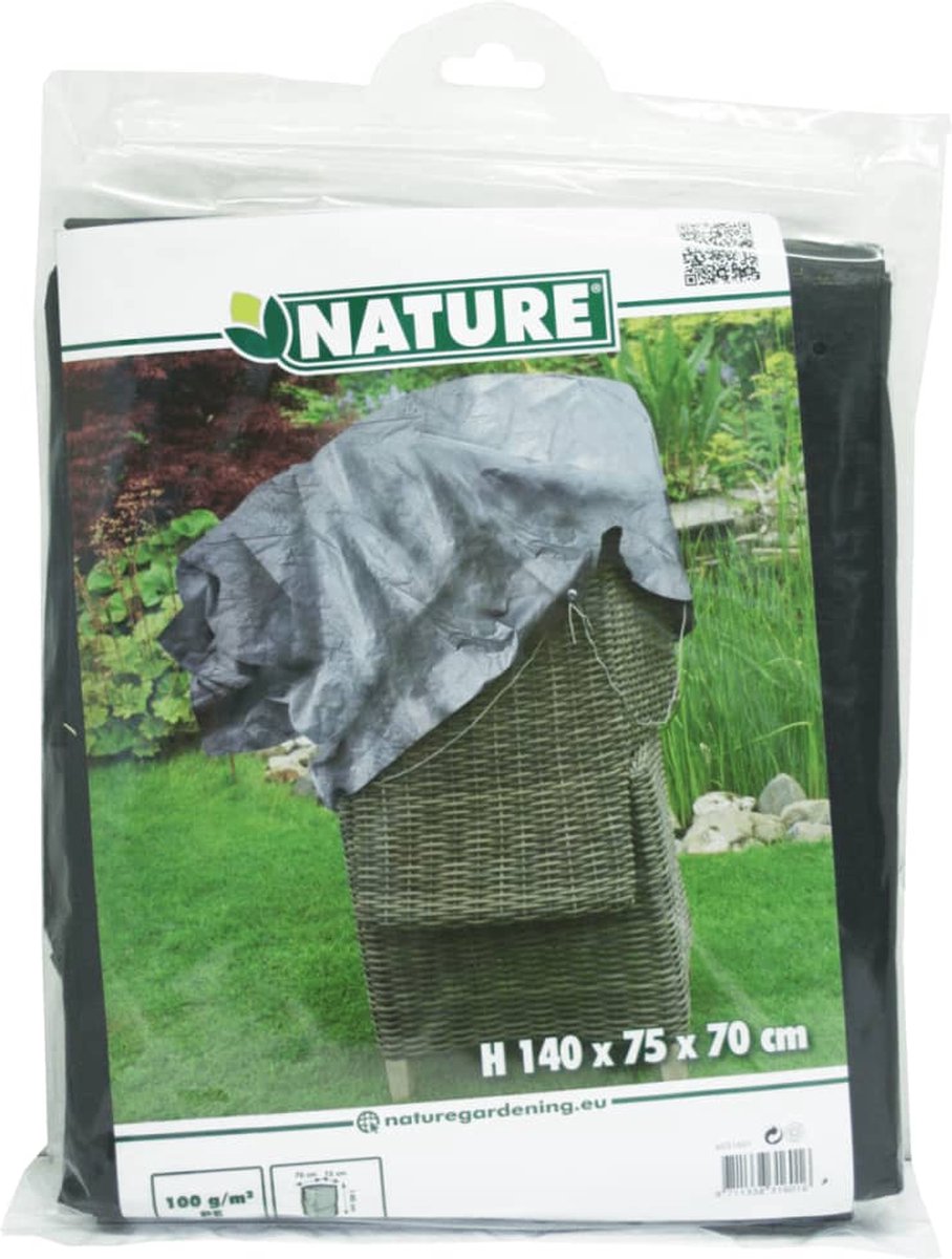 Nature Beschermhoes Voor Stoelen - Tuinmeubelen - 140x75x70 cm - Grijs