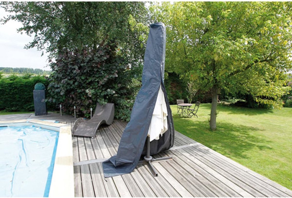 Nature Hoes Voor Parasol - Tuinmeubelen - 202x27/42 cm - Zwart