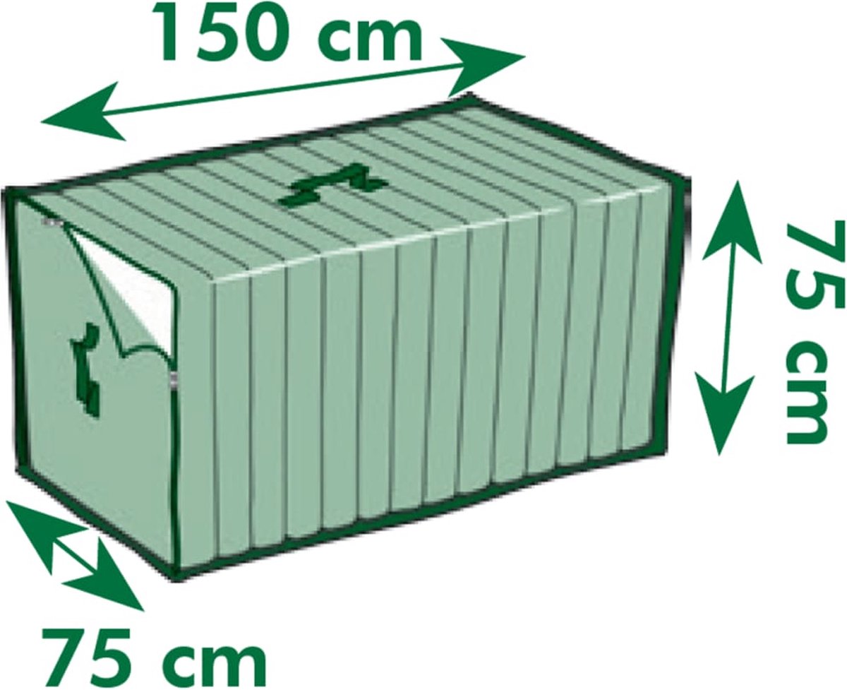 Nature Hoes Voor Loungekussens - Tuinmeubelen - 75x150x75 cm - Grijs