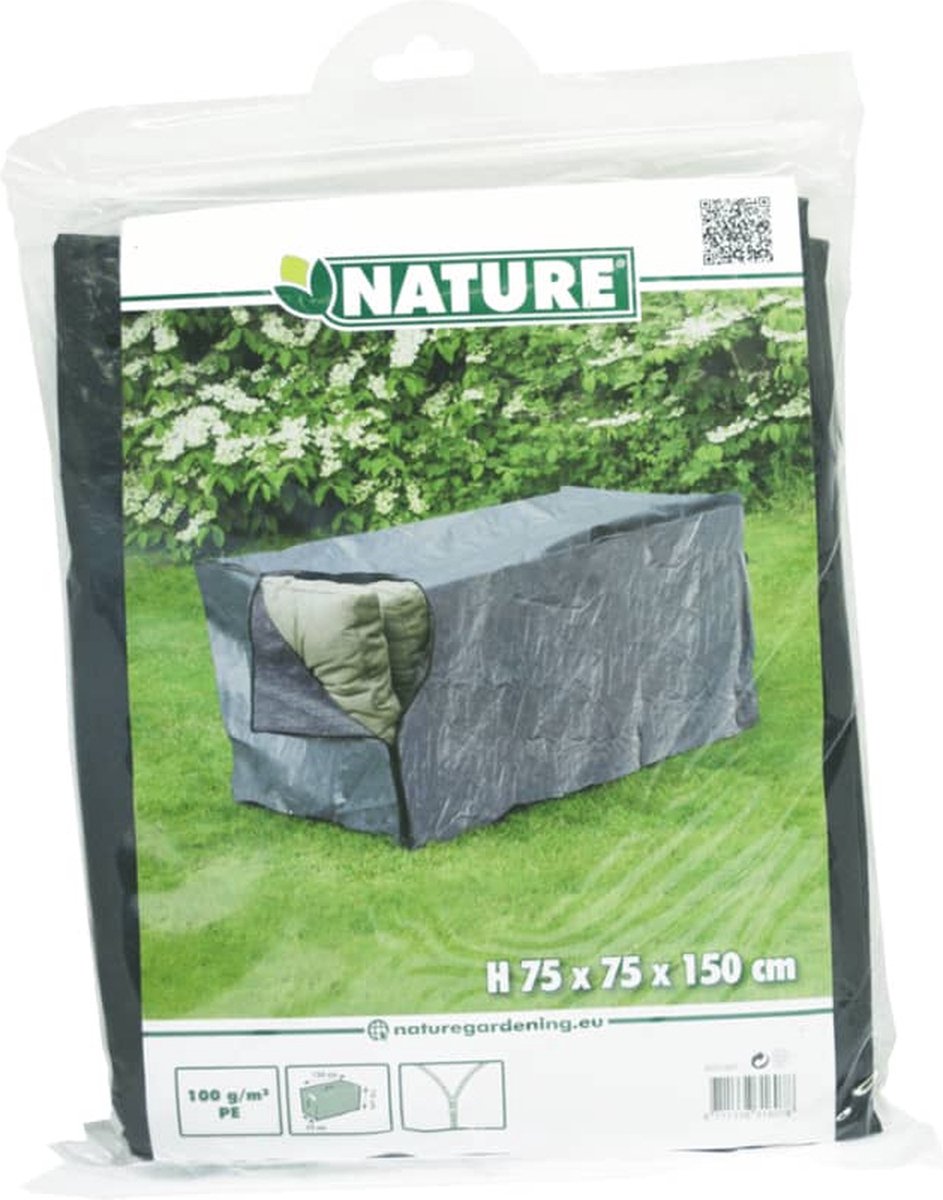 Nature Hoes Voor Loungekussens - Tuinmeubelen - 75x150x75 cm - Grijs