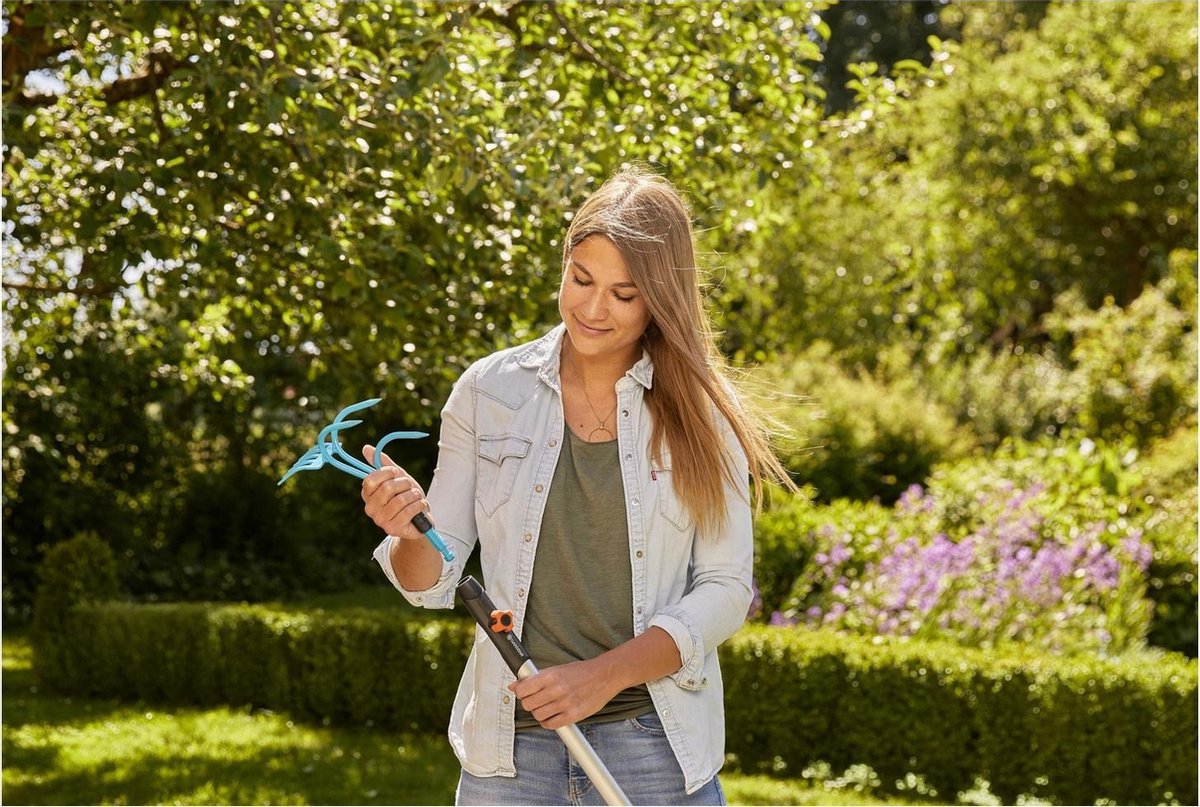 GARDENA Combisystem 2in1 Cultivator En Hark - Harken - - Turquoise