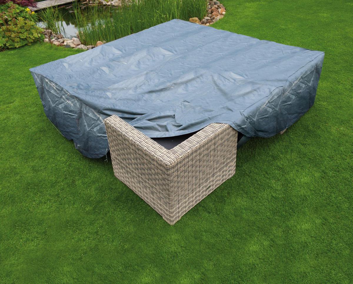 Nature Beschermhoes Voor Loungeset - Tuinmeubelen - 70x325x205 cm - Grijs