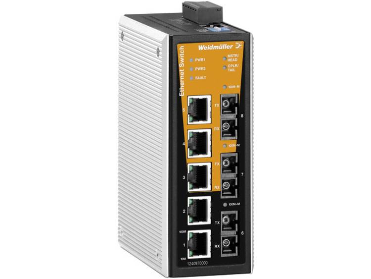 Weidmüller IE-SW-VL08MT-5TX-1SC-2SCS Industrial Ethernet Switch 10 / 100 Mbit/s