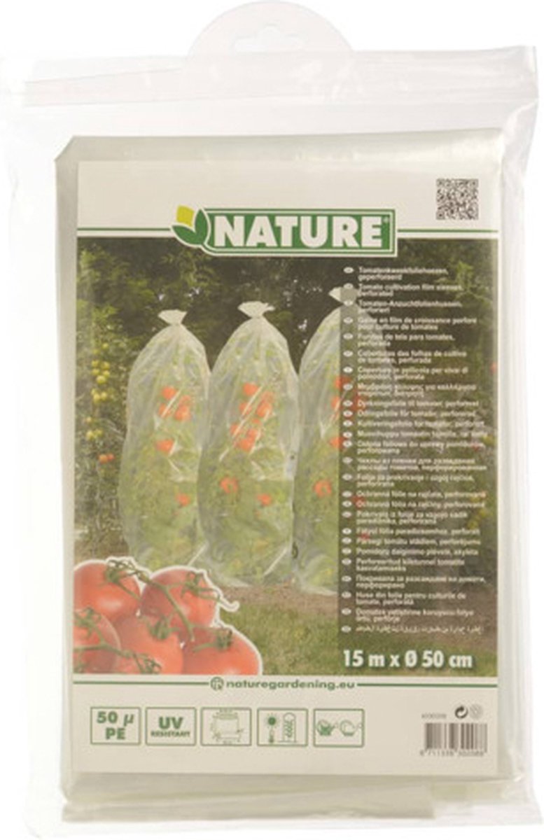 Nature Tomatenhoezen - Klim-En Geleide Artikel - 50x50x1500 cm Transparant