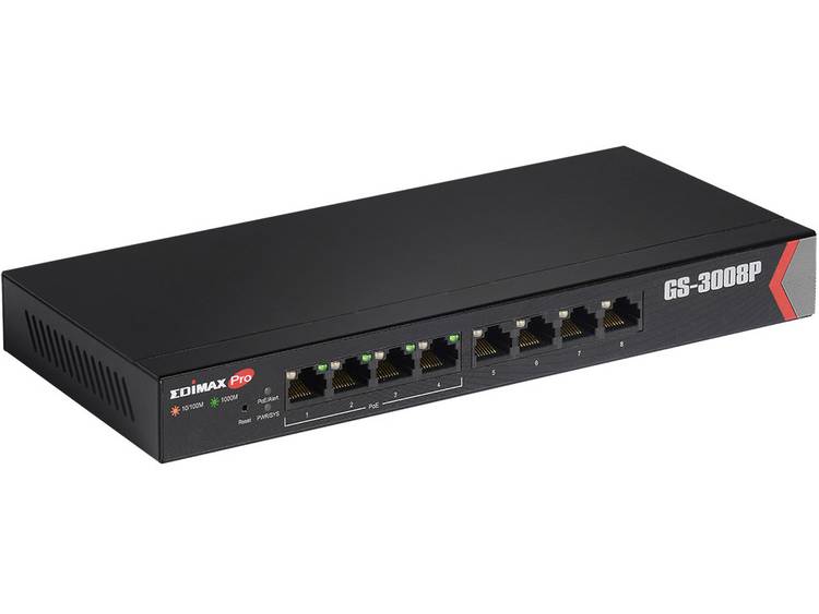 Edimax GS-3008P Netwerk switch 8 poorten PoE-functie