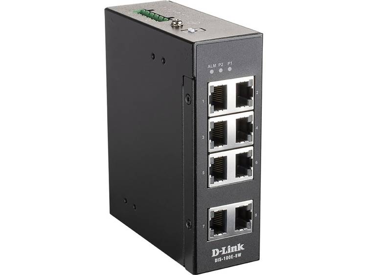 D-link DIS-100E-8W Netwerk switch RJ45 8 poorten