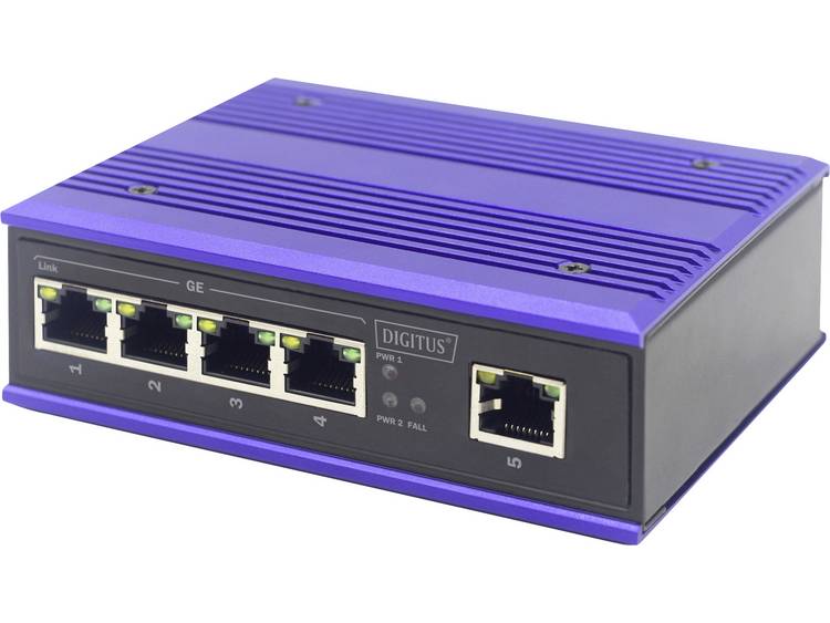 Digitus DN-651118 Industrial Ethernet Switch 5 poorten 10 / 100 / 1000 Mbit/s