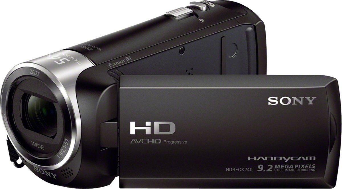 Sony HDR-CX240EB Camcorder 6.9 cm 2.7 inch 2.5 Mpix Zoom optisch: 27 x - Negro