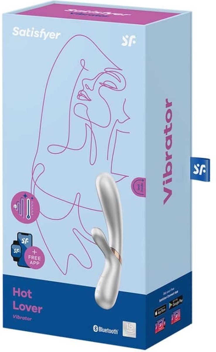 SATISFYER HOT LOVER VIBRATOR - Silver