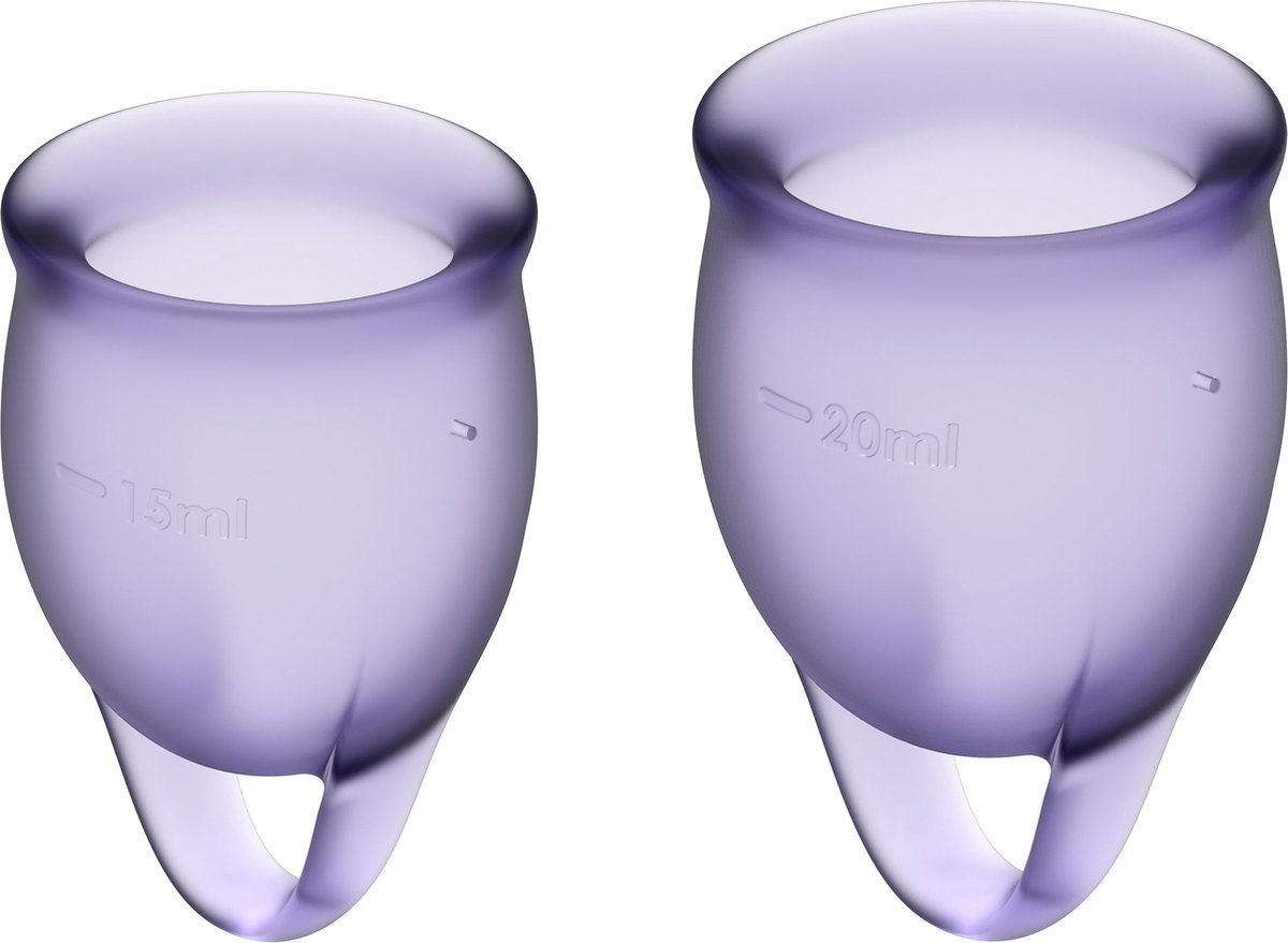 Feel Confident Menstrual Cup Lilla Pack of 2 - Paars