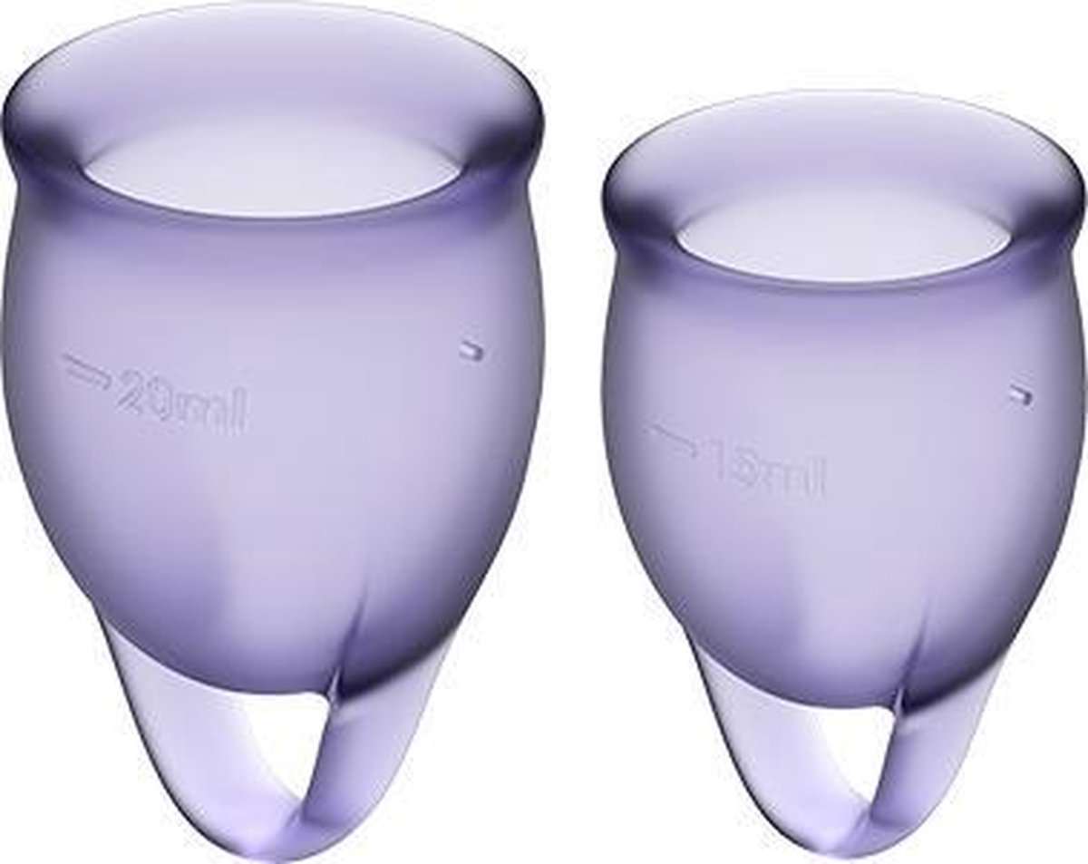 Feel Confident Menstrual Cup Lilla Pack of 2 - Paars