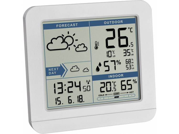 TFA Dostmann Sky 35.1152.02 Digitaal draadloos weerstation Voorspelling voor 2 dagen